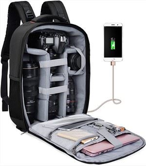 Beg Kamera Dengan Port Pengecasan USB